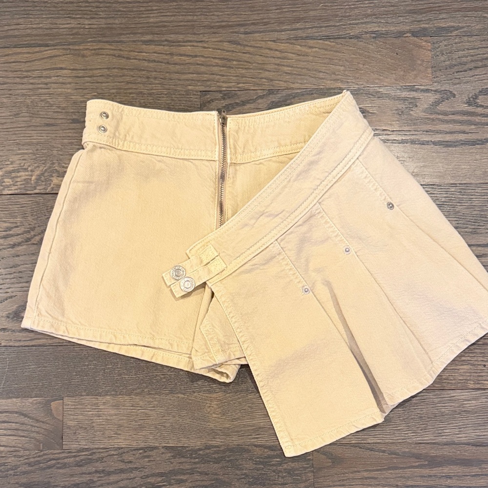 Zara Kids Beige Denim Pleated Skort - Picture 3 of 4